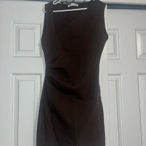 Zara Chocolate Brown Mini Dress